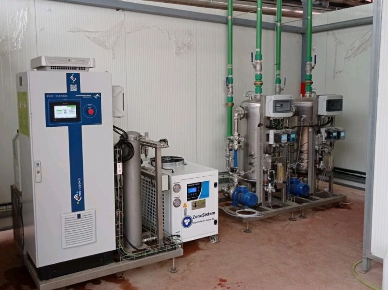 Instalación de generador de ozono industrial Lógico3 en Ahumados Gimar